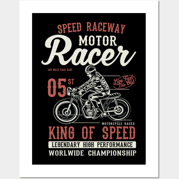 Motor Racer Wall Art by RaptureMerch